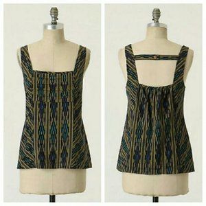 Anthro Edme & Esyllte Chiminu Kata Print Tank Top